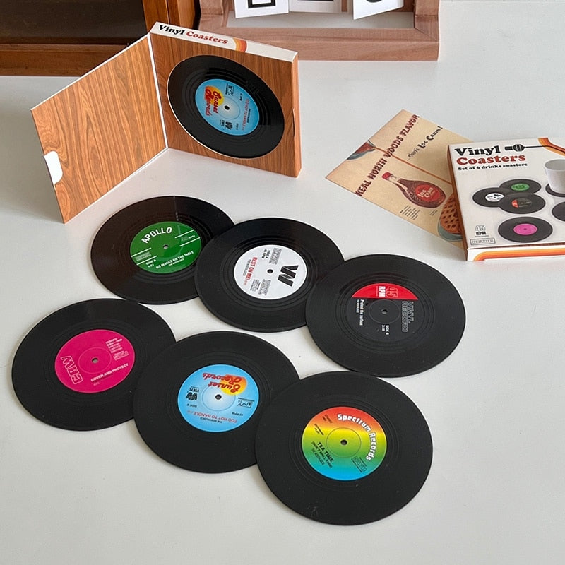 The Spinning Vinyl Coaster Set
