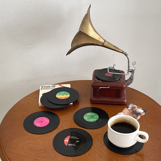 The Spinning Vinyl Coaster Set